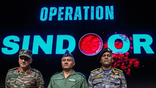 DGMO Lt General Rajiv Ghai, Air Marshal AK Bharti and Vice Admiral AN Pramod led Operation Sindoor from the forefront. (PTI File Image)