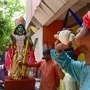 যাদবপুর বিশ্ববিদ্যালয়ে এবিভিপির রামনবমী পালনের দৃশ্য। (ফাইল ছবি, সৌজন্যে পিটিআই)