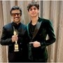 ছেলের সঙ্গে মাধবন। 