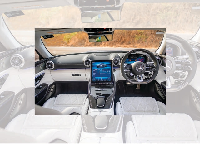 The 11.9-inch touchscreen is slick and responsive, and the Burmester sound system is magnificent.