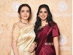 The Ambani family made fashion statements at the Venice Biennale with Nita Ambani's luxurious saree and Isha Ambani and Radhika Merchant's sophisticated gowns. (Instagram/ Vogue Arabia and NMACC) The Ambani family made fashion statements at the Venice Biennale with Nita Ambani's luxurious saree and Isha Ambani and Radhika Merchant's sophisticated gowns. (Instagram/ Vogue Arabia and NMACC)