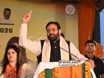 Saini, while describing the recent blast incident in Punjab as unfortunate, condemned the statement of the Punjab chief minister Bhagwant Mann. (HT Photo)