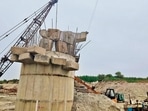 The Algran bridge connects Rupnagar and Hoshiarpur districts. (HT) The Algran bridge connects Rupnagar and Hoshiarpur districts. (HT)