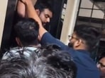 The incident occurred around 2.25 am at Shankar Plaza building near Krishna Chowk in New Sangvi. (HT PHOTO)