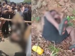 Stills from a purported viral video show a man being lynched by a mob over an alleged sexual assault on two women, 4 held. HT could not independently verify the video's authenticity. Stills from a purported viral video show a man being lynched by a mob over an alleged sexual assault on two women, 4 held. HT could not independently verify the video's authenticity.