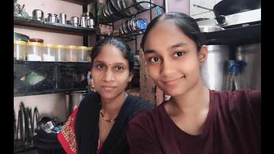 Among the standout performers was Khushi Khupte from Patil Estate slum, Shivajinagar, who scored 89% without attending any coaching classes. Raised by her single mother, Kaveri Khupte, a waste picker, Khushi credited self-study, discipline and motivation for her success. (HT PHOTO) Among the standout performers was Khushi Khupte from Patil Estate slum, Shivajinagar, who scored 89% without attending any coaching classes. Raised by her single mother, Kaveri Khupte, a waste picker, Khushi credited self-study, discipline and motivation for her success. (HT PHOTO)