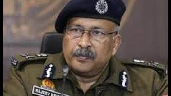 Uttar Pradesh DGP Rajeev Krishna. (HTfile)
