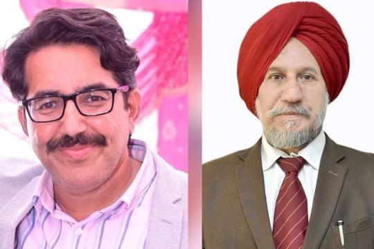 Bhagirath Choudhary and JS Sandhu. (HT file) Bhagirath Choudhary and JS Sandhu. (HT file)