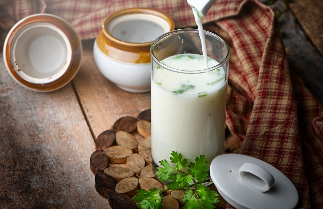 Buttermilk is a probiotic-rich drink that supports digestion and gut health. (Unsplash)