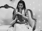 Ashu Reddy recently got engaged and posted pictures of the ceremony. 