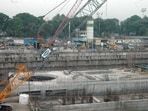 Construction work on metro expansion corridors connecting Pimpri to Nigdi and Swargate to Katraj has come to a standstill due to disruption in the supply of RMC. (HT FILE)