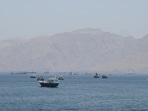 Vessels in the Strait of Hormuz.