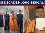 Suvendu sworn in as Bengal's first BJP CM, PM Modi watches Suvendu sworn in as Bengal's first BJP CM, PM Modi watches