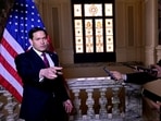 US Secretary of State Marco Rubio speaks to the press at the US Embassy in Rome, Italy on May 8, 2026.