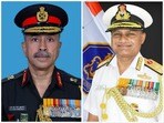 లెఫ్టినెంట్​ జనరల్ రాజా సుబ్రమణి, వైస్ అడ్మిరల్ కృష్ణ స్వామినాథన్‌..(via ANI)