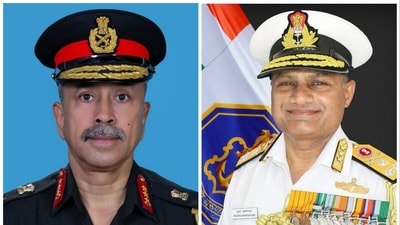 లెఫ్టినెంట్ జనరల్ రాజా సుబ్రమణి, వైస్ అడ్మిరల్ కృష్ణ స్వామినాథన్.. (via ANI) లెఫ్టినెంట్ జనరల్ రాజా సుబ్రమణి, వైస్ అడ్మిరల్ కృష్ణ స్వామినాథన్.. (via ANI)