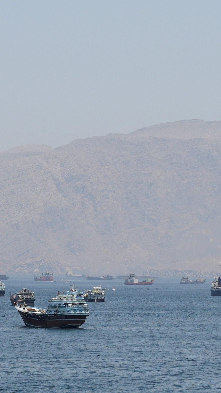 Vessels in the Strait of Hormuz. (REUTERS)