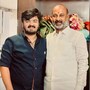 తండ్రి బండి సంజయ్ తో భగీరథ్‌(ఫైల్ ఫొటో)