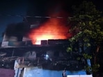 Omkar Tomar, owner of the service centre told HT that the fire started on the ground floor around 2.45-3am on Saturday while everyone was sleeping.