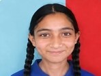 Anmol from AVM Senior Secondary School, Pahra, in Kangra district secured the first rank with 99.86%. (HT Photo)