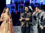 జాన్వీ కపూర్, రామ్ చరణ్, ఏఆర్ రెహ్మాన్(x/peddi)