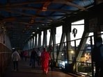 Mumbai: Dharavi - Mahim Skywalk Story photo, at Dharavi, in Mumbai on Thursday, 17 May 2023. (Photo by Bhushan Koyande)