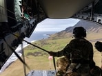 Members of the RAF drop medical kit to the Atlantic Island of Tristan Da Cunha to provide assistance to a British National who contracted hantavirus aboard an Atlantic expedition cruise ship, MV Hondius. 