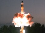 India has successfully test-fired an advanced Agni missile equipped with MIRV (Multiple Independently Targeted Re-entry Vehicle) capability. (X/@DefenceMinIndia)