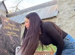 Celina Jaitly visited the grave of her late son and cleaned the gravestone. Celina Jaitly visited the grave of her late son and cleaned the gravestone.