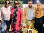 Chefs with their mothers