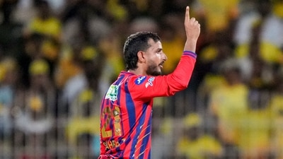 Meanwhile, Shahbaz Ahmed took two wickets for LSG. (PTI) Meanwhile, Shahbaz Ahmed took two wickets for LSG. (PTI)