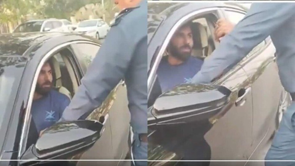ট্র্যাফিক নিয়ম ভেঙে ধরা পড়লেন পাকিস্তানি ক্রিকেটার (সৌজন্যে টুইটার)