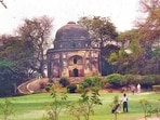 Environment conservationist Swapna Liddle, who is assisting the court in the matter, had submitted a report on the dilapidated condition of monuments (above) inside the Delhi Golf Club. (HT Archive)