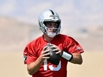 Fernando Mendoza of the Las Vegas Raiders. Fernando Mendoza of the Las Vegas Raiders.