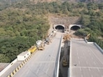 Kaptan story Thane, India - May -10 2026: The TMC will start acquiring the land for Airoli- Katai freeway, notice to the land owners have been issued to the land owners. The work on its first phase involving elected road from Airoli Mulund Bridge and a tunnel from Airoli-Mumbra has been completed. Beyond Mumbra To Katai, the project was stalled due to non acquisition of the land, now the land acquisition has been initiated. The first phase of the project From Katai-Mumbra is scheduled to be opened by December, it will reduce 7-8 kms of distance and 30-40 minutes of travel time for Dombivli-Diva-Badlapur residents to reach Mumbai by road. ,in Thane ,in Mumbai, India, on, sunday, May -10, 2026. ( photo by Praful Gangurde / Hindustan Times )
