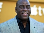 NBA legend Magic Johnson’s endorsement of Los Angeles Mayor Karen Bass triggered a sharp response from Trump ally Ric Grenell(Photo by Richard Shotwell/Invision/AP, File)