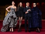 FILE - Anne Hathaway, from left, Emily Blunt, Stanley Tucci and Meryl Streep pose for photographers upon their arrival at the 'A Night With Runway: The Devil Wears Prada 2' photo call in London, April 22, 2026. (Photo by Scott A Garfitt/Invision/AP File) FILE - Anne Hathaway, from left, Emily Blunt, Stanley Tucci and Meryl Streep pose for photographers upon their arrival at the 'A Night With Runway: The Devil Wears Prada 2' photo call in London, April 22, 2026. (Photo by Scott A Garfitt/Invision/AP File)