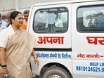 The CM flagged off a fleet of specially equipped ambulances and rescue vehicles. (Vipin Kumar/HT Photo) The CM flagged off a fleet of specially equipped ambulances and rescue vehicles. (Vipin Kumar/HT Photo)