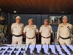 Two cadres of banned organisations were also arrested on Sunday. (Manipur Police)