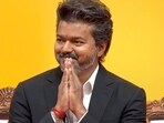 Vijay took oath as the Chief Minister of Tamil Nadu at the Jawaharlal Nehru Stadium, in Chennai on Sunday. (TN DIPR/ANI Video Grab)
