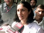 Wrestler Vinesh Phogat speaks with media on being denied participation by the WFI in the National Open Ranking Tournament. (ANI)