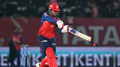 Priyansh Arya registered 56 off 33 balls, hitting two fours and six sixes. (AFP) Priyansh Arya registered 56 off 33 balls, hitting two fours and six sixes. (AFP)