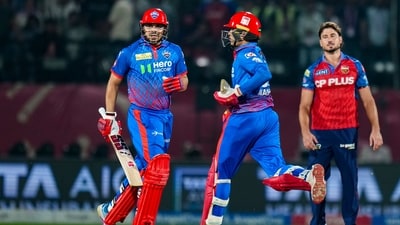 Chasing 211 runs, DC reached 216/7 in 19 overs. (PTI) Chasing 211 runs, DC reached 216/7 in 19 overs. (PTI)