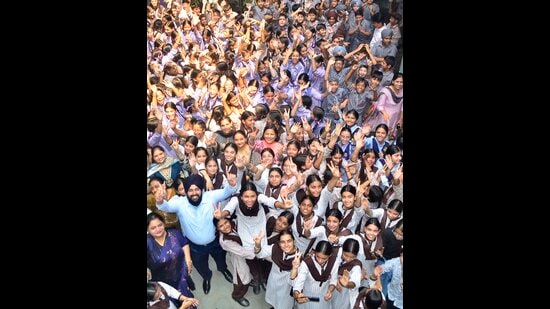 Out of 2,69,505 students who appeared in the examination across Punjab, 2,54,744 cleared the exams. (Gurpreet Singh/HT)