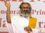 Sri Sri Ravi Shankar's metaphor of life as a movie highlights the unseen divine director. (DPR PMO/ANI Photo)