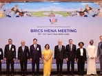 BRICS MENA meeting, in New Delhi. (@MEAIndia/via PTI)