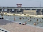 The Sur Ghat area falls within the ecologically sensitive Zone O of the Yamuna floodplains. (RAJ K RAJ /HT PHOTO) The Sur Ghat area falls within the ecologically sensitive Zone O of the Yamuna floodplains. (RAJ K RAJ /HT PHOTO)