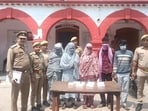 The arrested thieves in police net in Lucknow. (Sourced)