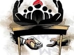 The banking fraud, according to the Haryana anti-corruption bureau (ACB) officials, was perpetrated with alleged use of forged documents and fictitious bank accounts (HT File)