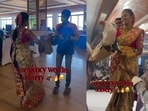 A viral video showed a woman receiving a Swiggy Instamart order at a wedding venue during an ongoing ceremony. A viral video showed a woman receiving a Swiggy Instamart order at a wedding venue during an ongoing ceremony.